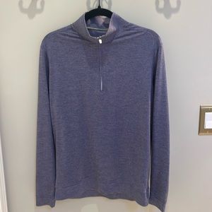 Johnnie-O Vaughn Striped Performance 1/4 zip